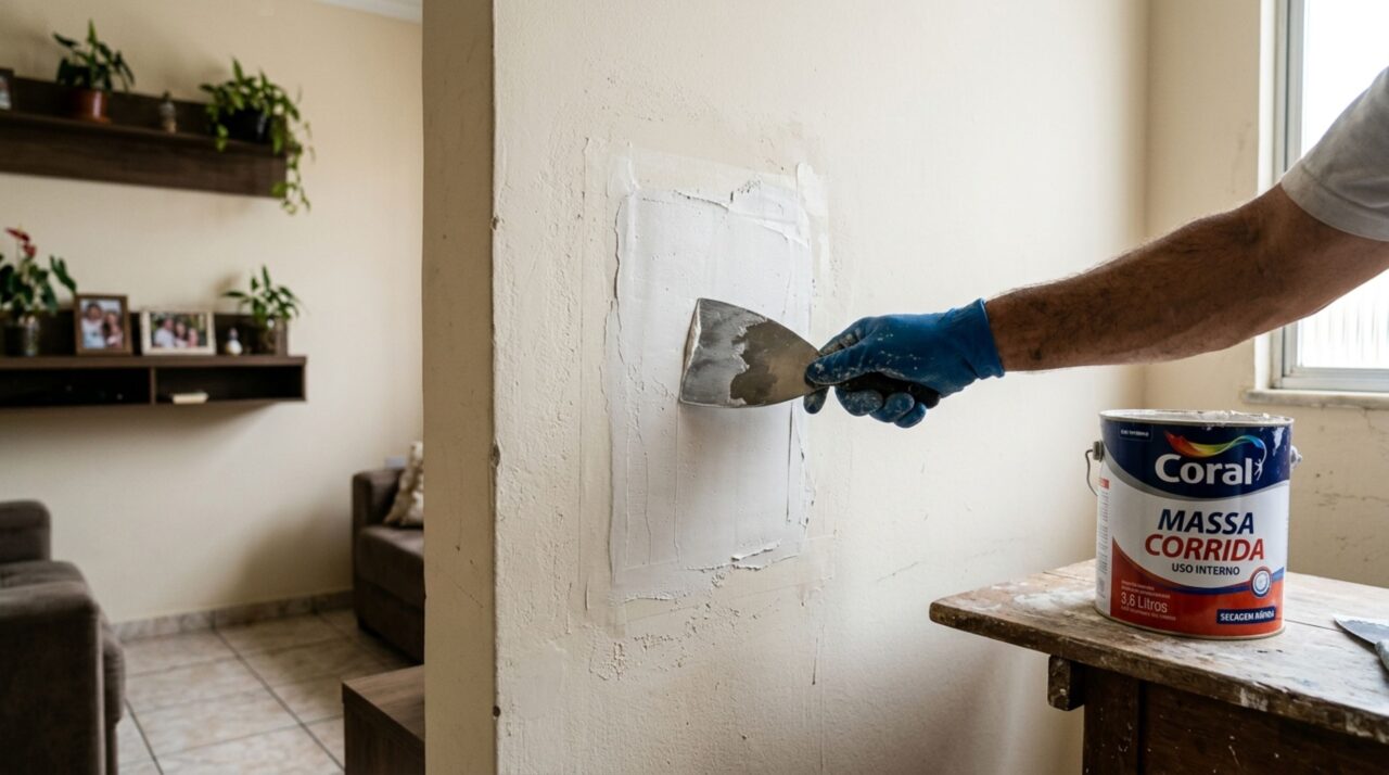 Pintor ensina técnica simples para recuperar parede com tinta descascando sem refazer todo o reboco
