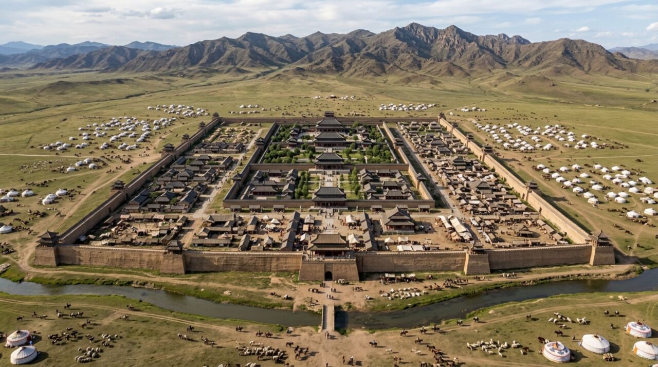 Kublai Khan ergueu uma capital ao norte da Grande Muralha e seu sítio de 25 mil hectares ainda preserva palácios, canais e vestígios de acampamentos nômades