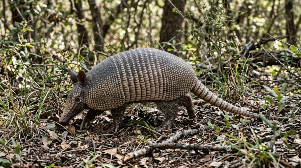 O animal que possui uma verdadeira armadura incorporada ao próprio corpo formada por pequenas placas ósseas que ajudam a proteger regiões vulneráveis contra diferentes ameaças