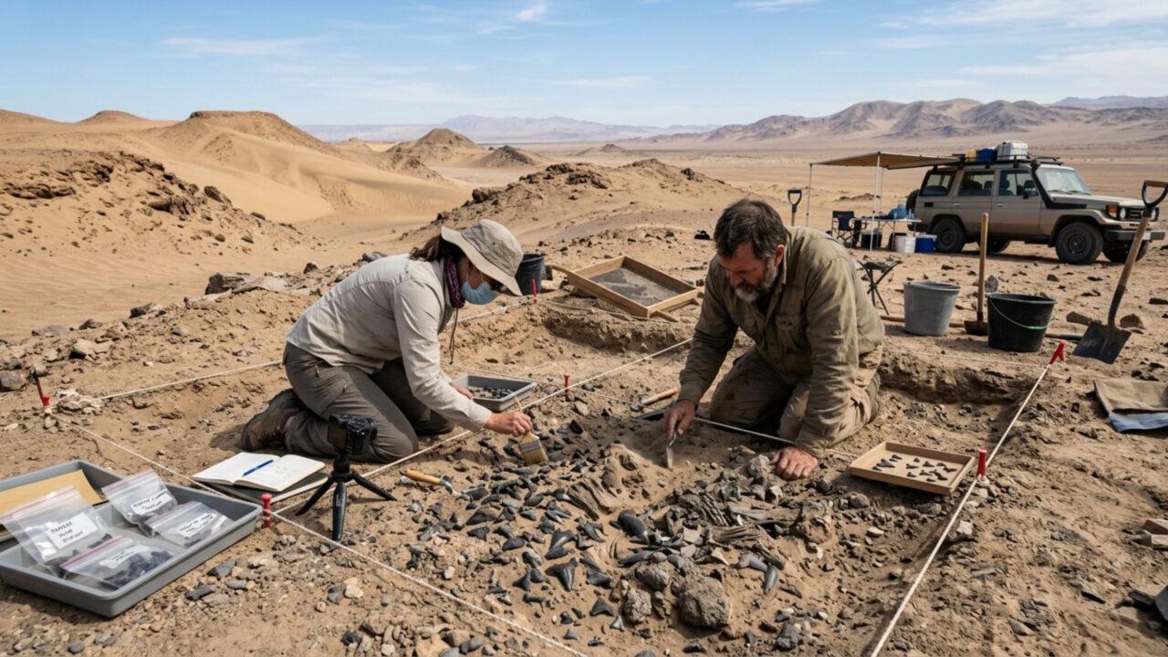 Arqueólogos encontram cemitério de tubarões no meio do deserto