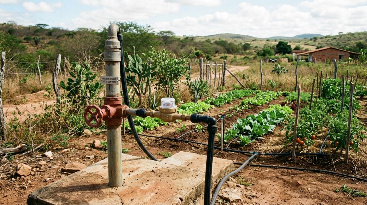 Casal compra sítio com poço artesiano para economizar na conta de água e, ao ampliar a irrigação da horta, recebe notificação para comprovar a regularidade da captação