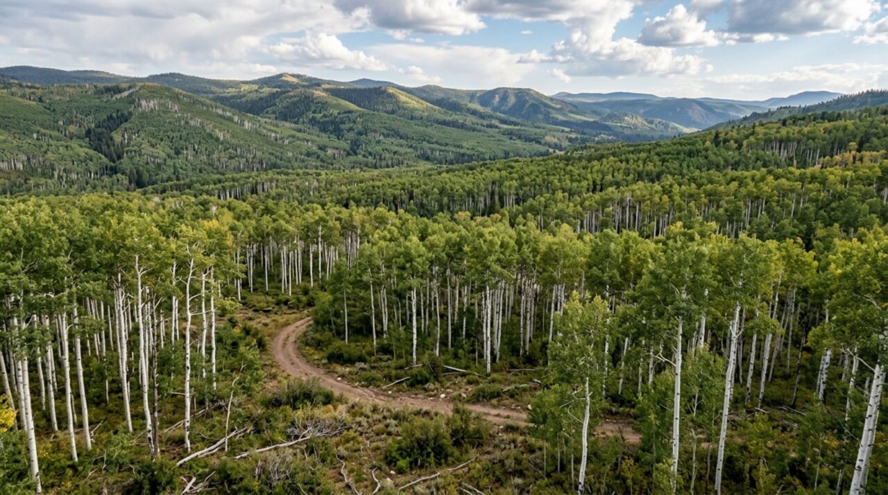 A enorme floresta que parece ter milhares de árvores mas compartilha um único sistema radicular