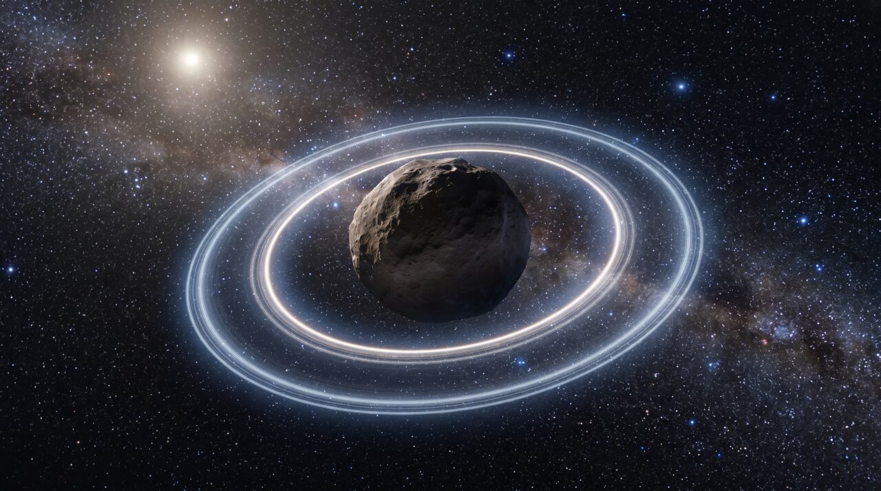 O telescópio Webb descobre detalhes sobre os anéis do asteroide Chariklo