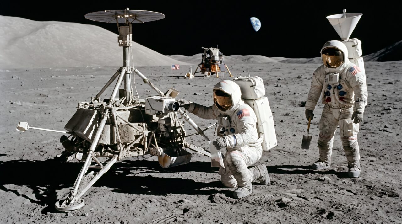 A missão da Apollo 12 que resgatou peças da sonda Surveyor 3 na Lua