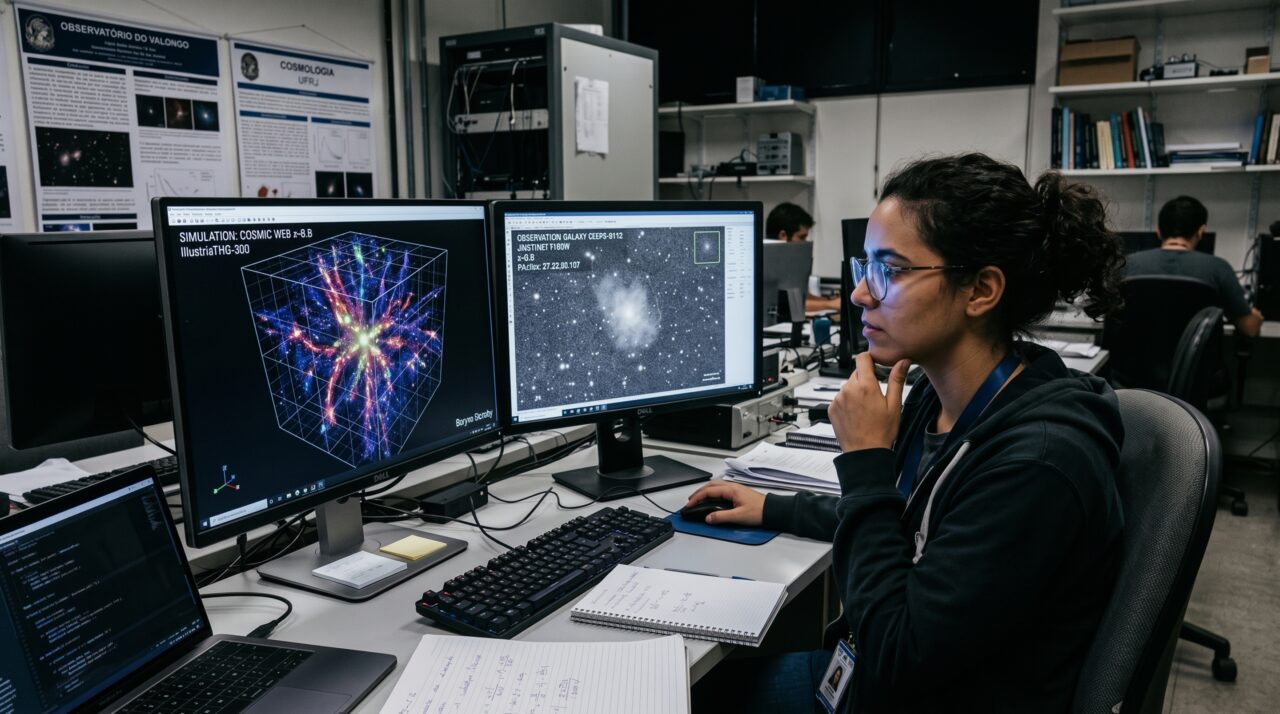 As primeiras galáxias formaram estrelas num ritmo extremo: astrônomos calculam até onde esses surtos poderiam chegar no Universo jovem