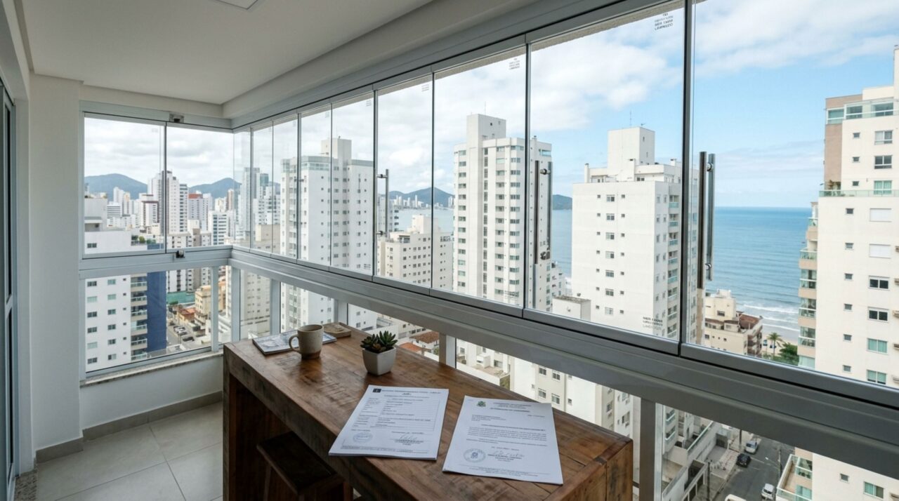 Morador fecha a varanda com vidro e recebe uma notificação: quais autorizações precisa conferir antes da obra?