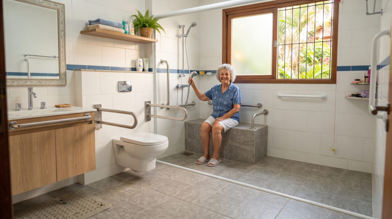 Quanto custa adaptar um banheiro para idosos com barras de segurança e piso antiderrapante em 2026?