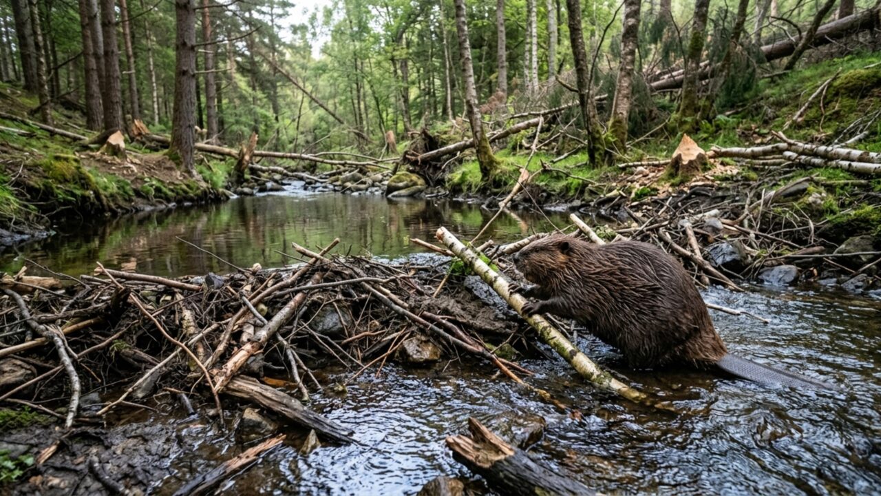 Caçados até desaparecerem havia cerca de 400 anos, esses animais voltaram em 2009 e começaram a transformar rios, árvores e áreas alagadas quase imediatamente