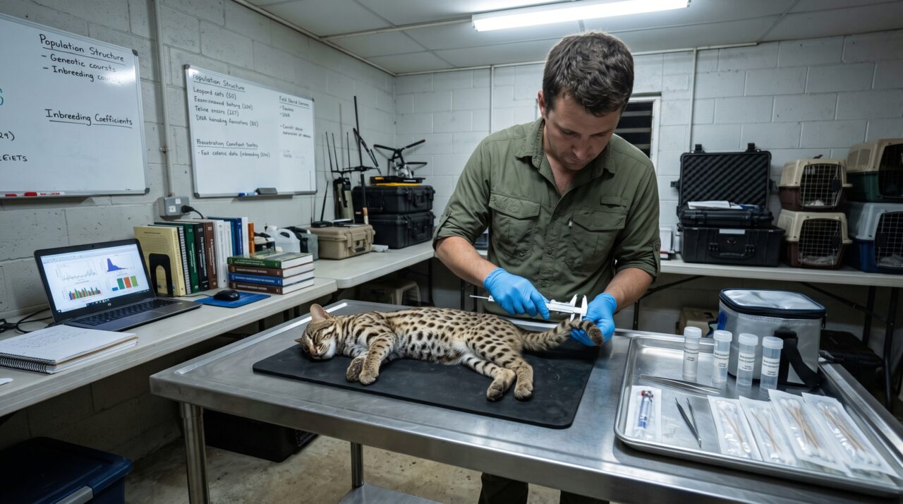 Um gato-leopardo ameaçado tem uma cauda que intrigava pesquisadores: genoma ajuda a explicar de onde veio a característica incomum