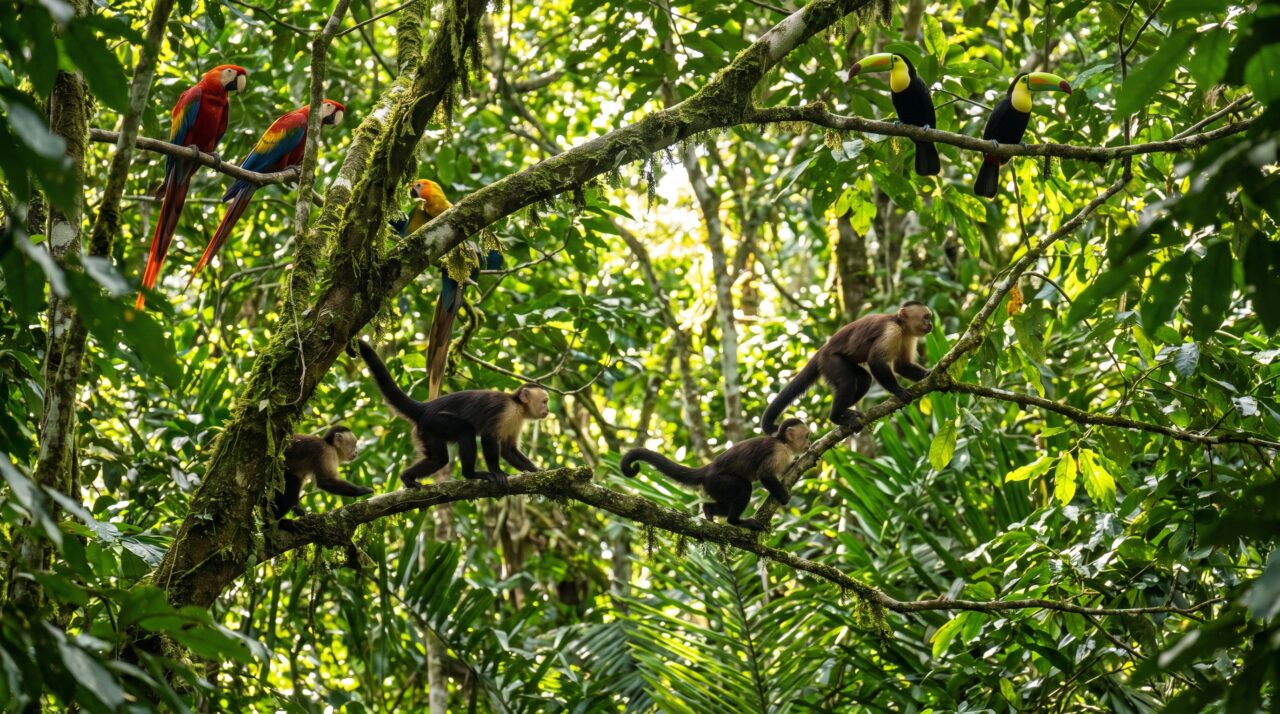 Nas profundezas da Amazônia, pesquisadores descobriram aves e macacos transmitindo alertas sobre predadores de uma espécie para outra