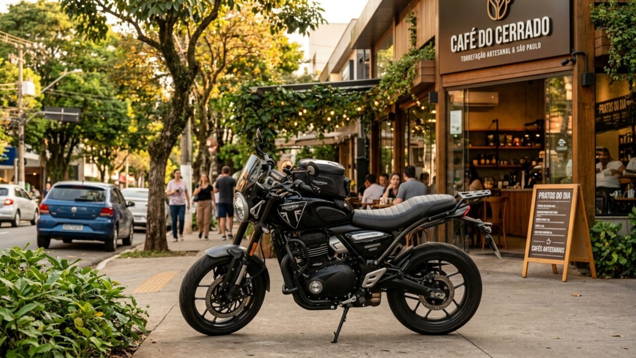Com apenas 170 kg, roadster de 398 cc entrega 40 cv e 37,5 Nm, usa garfo invertido de 43 mm e aceita mais de 20 acessórios para personalização