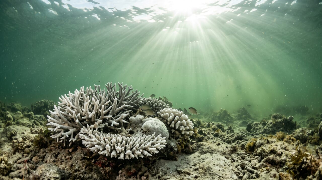 Calor extremo e fertilizante deixaram uma assinatura nos corais: isótopos revelam pressão dupla sobre recifes do Golfo do México