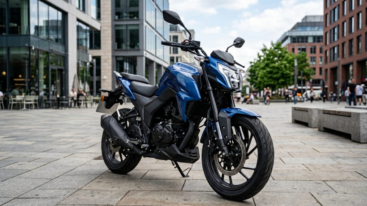 Para reduzir paradas, moto urbana de 15 cv leva tanque de 16,5 litros, câmbio de cinco marchas e pesa 135 kg abastecida