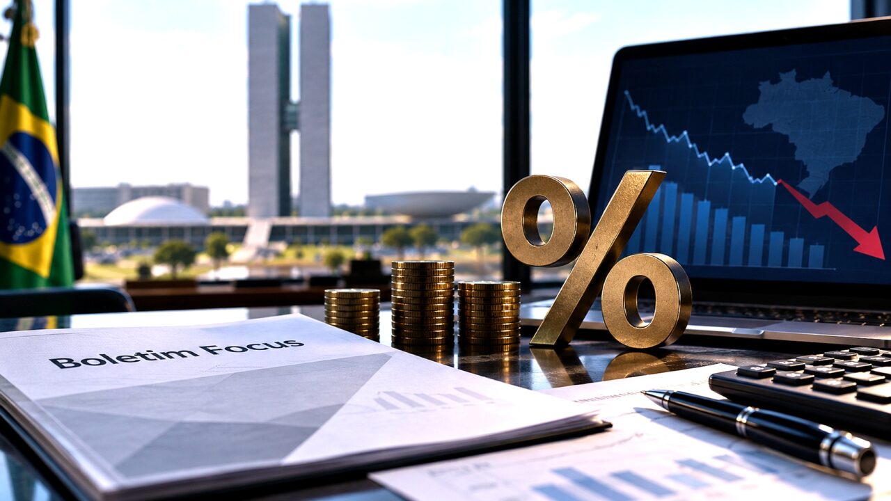 Focus reduz projeção do IPCA a 4,90% antes do Copom