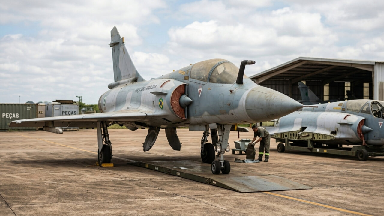 Brasil pagou €$ 80 milhões por 12 Mirage 2000 usados e, depois de 14 anos, FAB vendeu nove células sem condição de voo por US$ 452 mil em leilão internacional da FAB