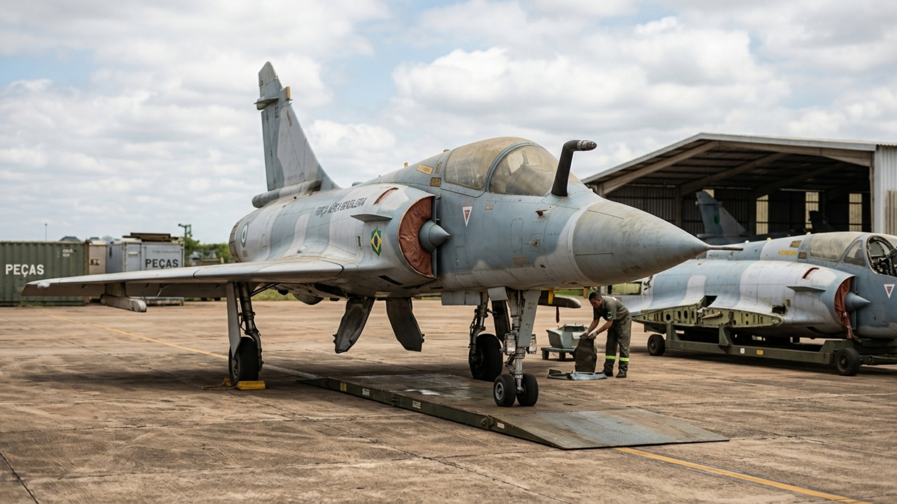 Brasil pagou €$ 80 milhões por 12 Mirage 2000 usados e, depois de 14 anos, FAB vendeu nove células sem condição de voo por US$ 452 mil em leilão internacional da FAB