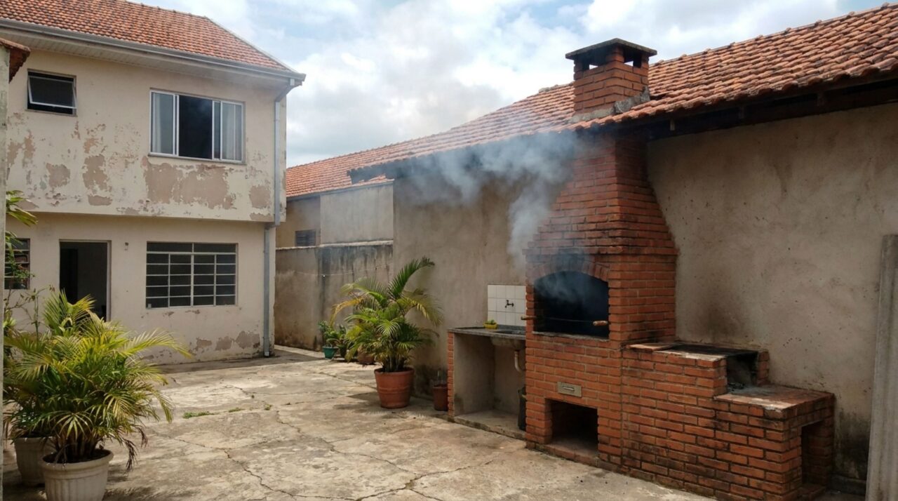 Família constrói uma churrasqueira encostada no muro e, meses depois, vizinho reclama que fumaça e gordura passaram a entrar pelas janelas da casa ao lado
