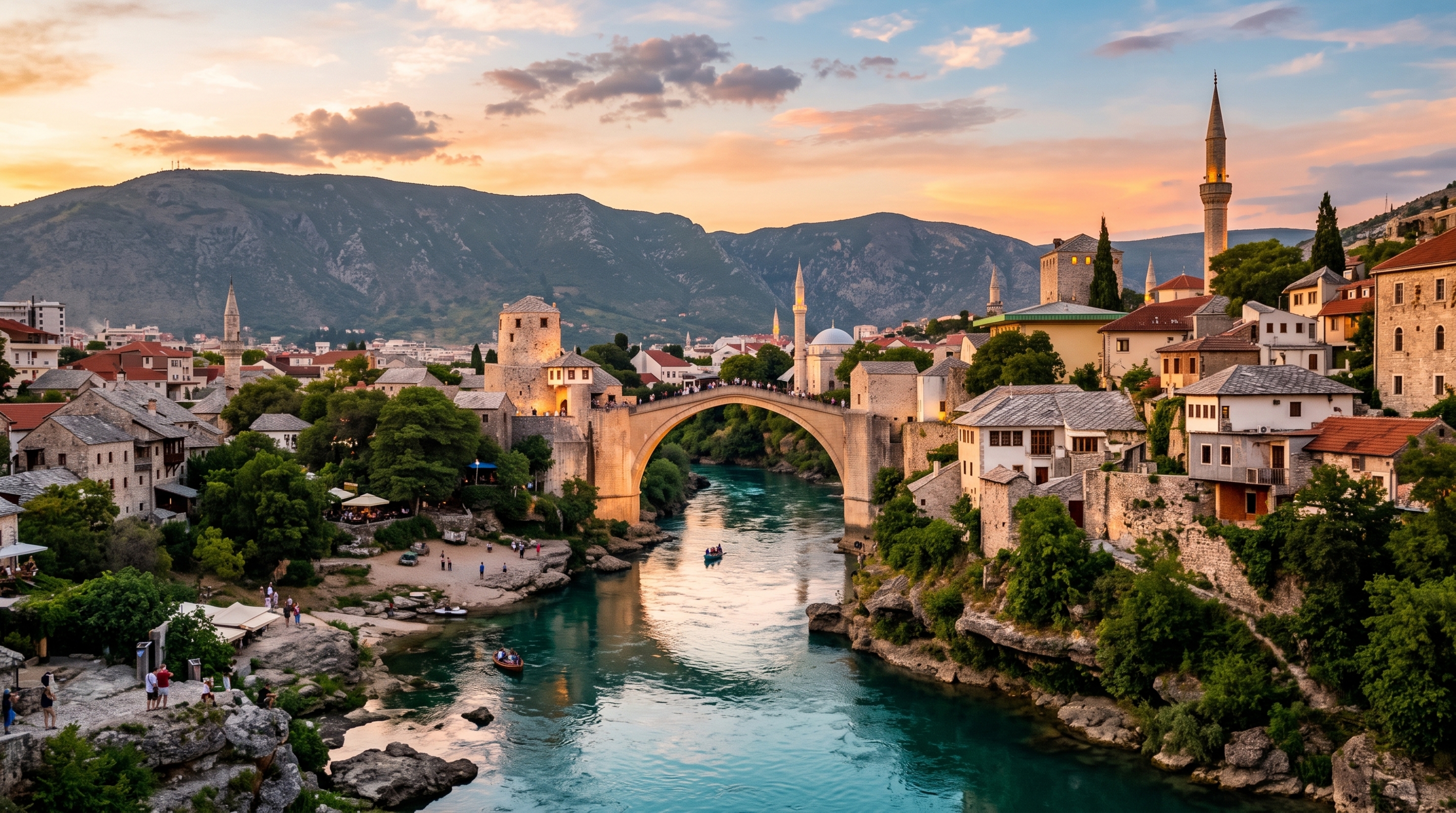 Uma ponte destruída pela guerra voltou a cruzar o rio: reconstrução de Mostar recuperou um marco otomano do século XVI