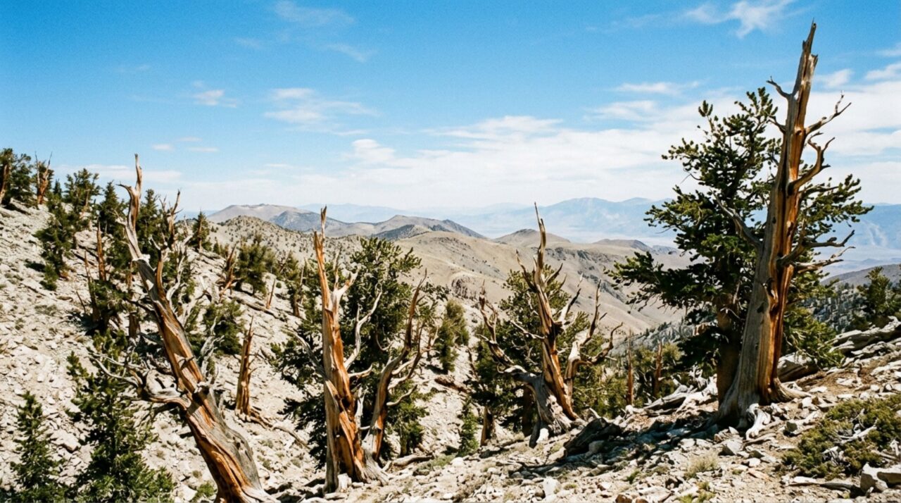 Um pinheiro das montanhas pode atravessar quase cinco milênios crescendo devagar em solo pobre, frio e varrido pelo vento