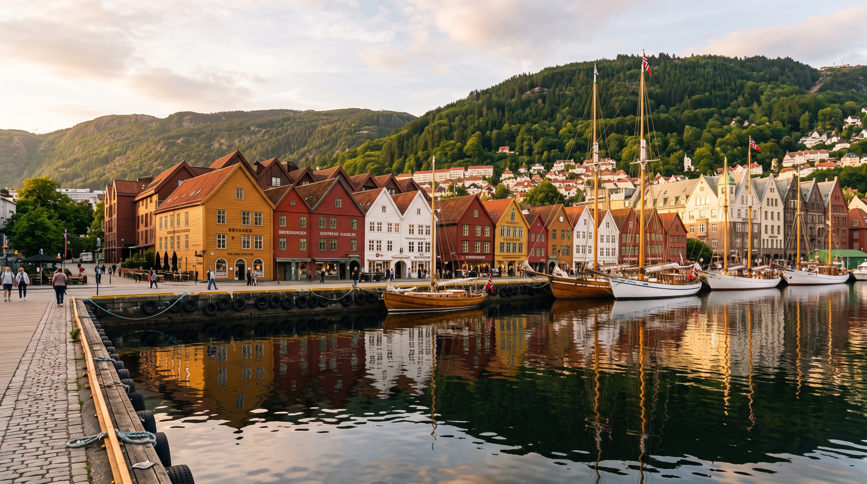 Uma cidade de madeira sobreviveu a incêndios no norte da Europa: casas coloridas de Bryggen guardam a memória dos mercadores hanseáticos