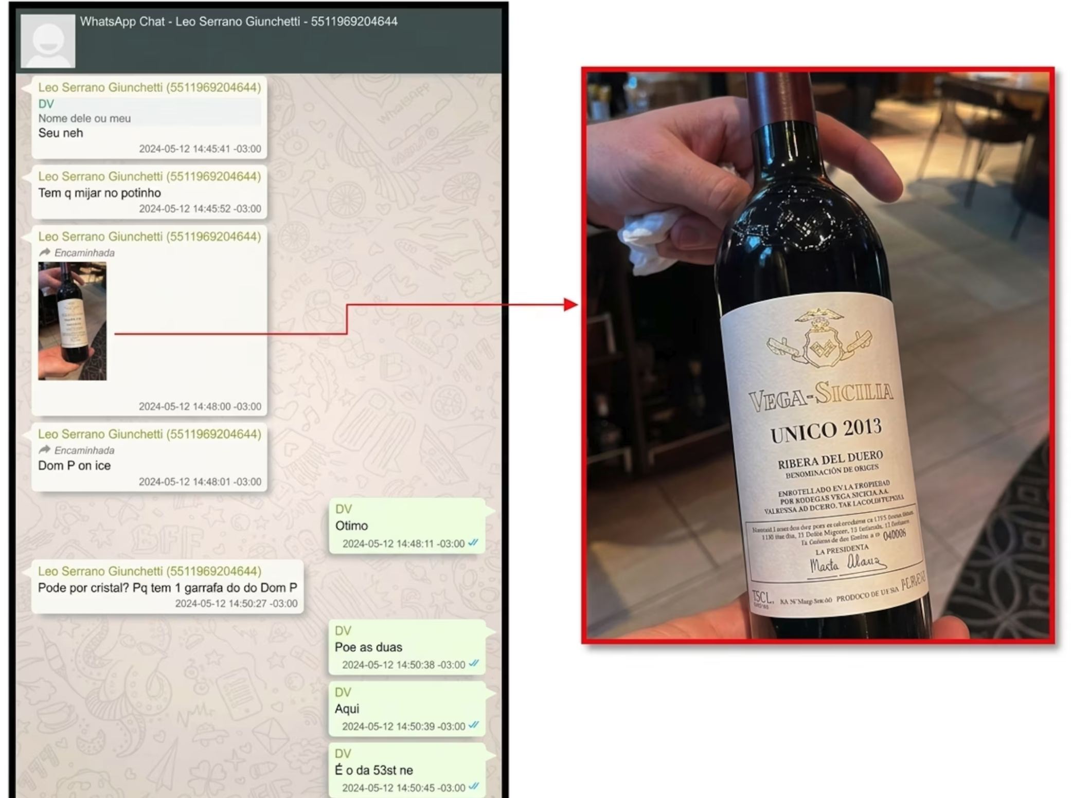 Churrascada, feijoada e vinho de R$ 6 mil: a relação entre Vorcaro e Castro - Foto