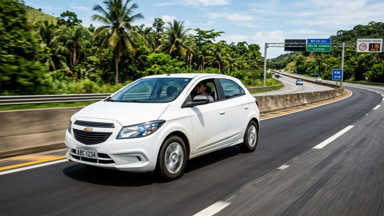 Aplicativo registra carro percorrendo 41 quilômetros e atingindo 116 km/h enquanto veículo deveria estar parado para alinhamento