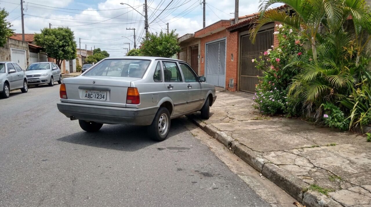 Motorista estaciona afastado do meio-fio para não raspar a roda e pode ser multado, dependendo da distância deixada da calçada