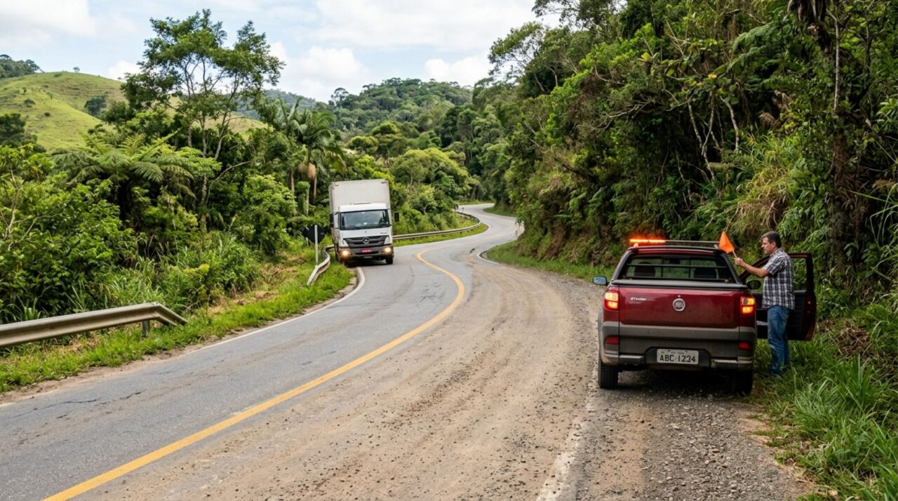 O que significa quando o carro que vem na direção contrária pisca o farol alto duas vezes e por que a resposta muda conforme a rodovia?