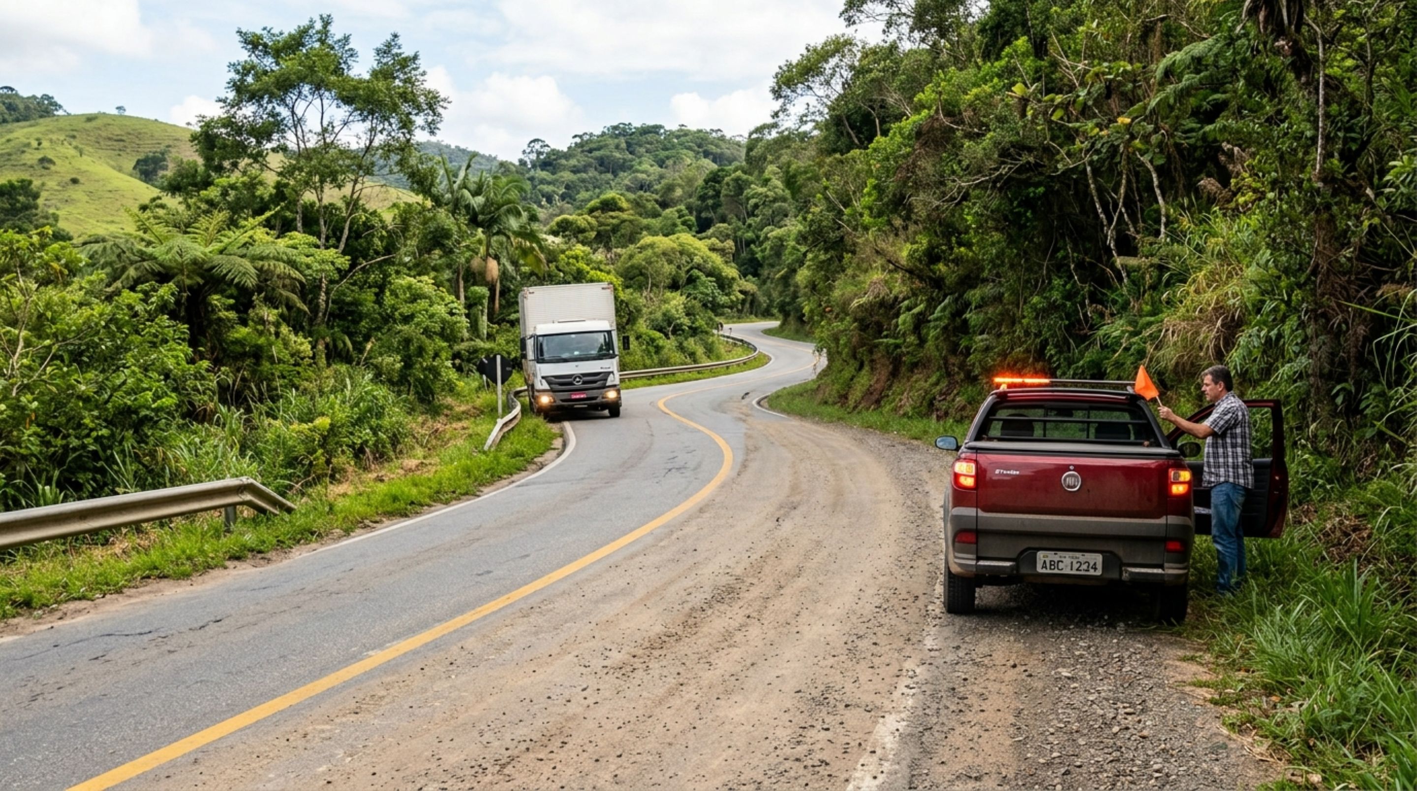 O que significa quando o carro que vem na direção contrária pisca o farol alto duas vezes e por que a resposta muda conforme a rodovia?