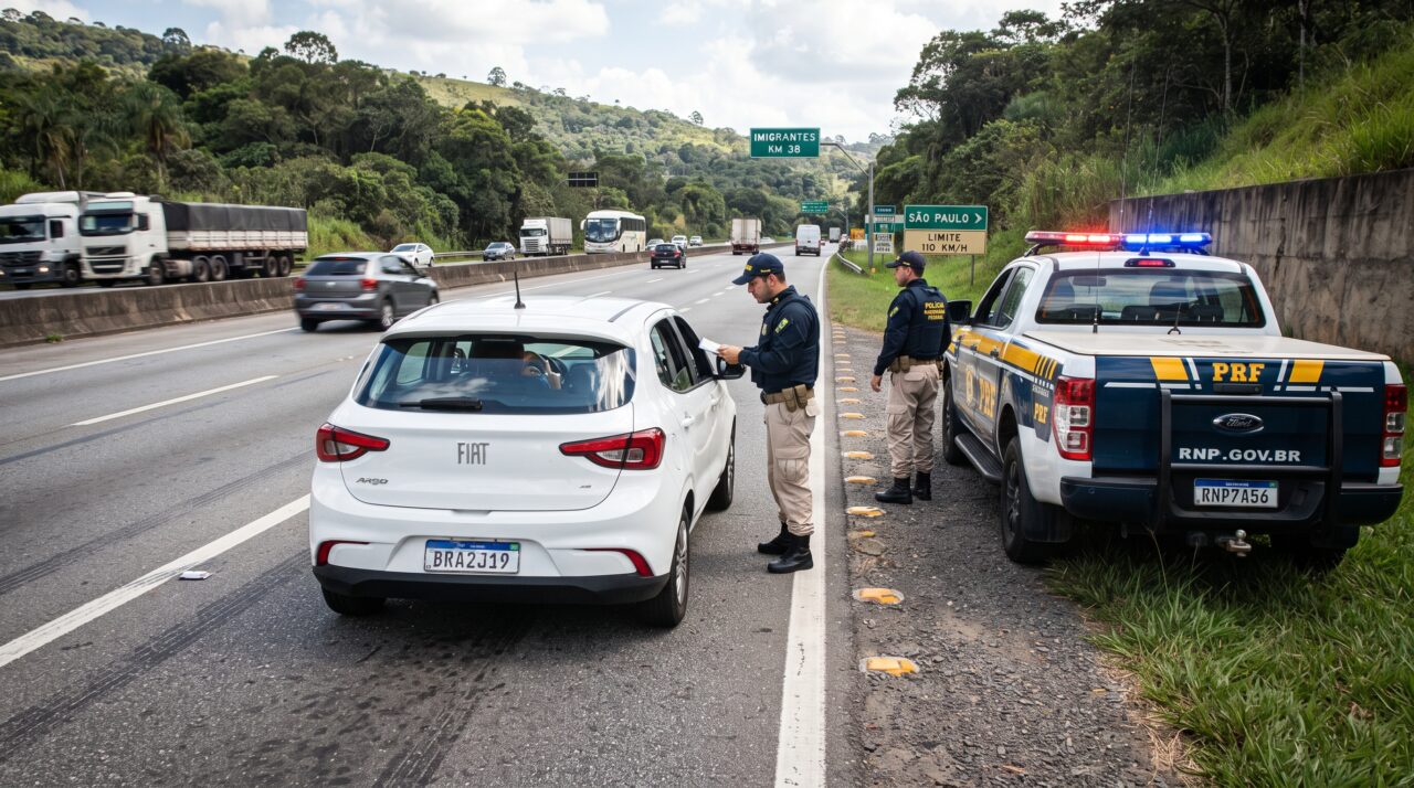 Turista perde a entrada para a cidade na rodovia, engata a marcha à ré no acostamento para não dar uma volta de 10 km e é autuado pela Polícia Rodoviária