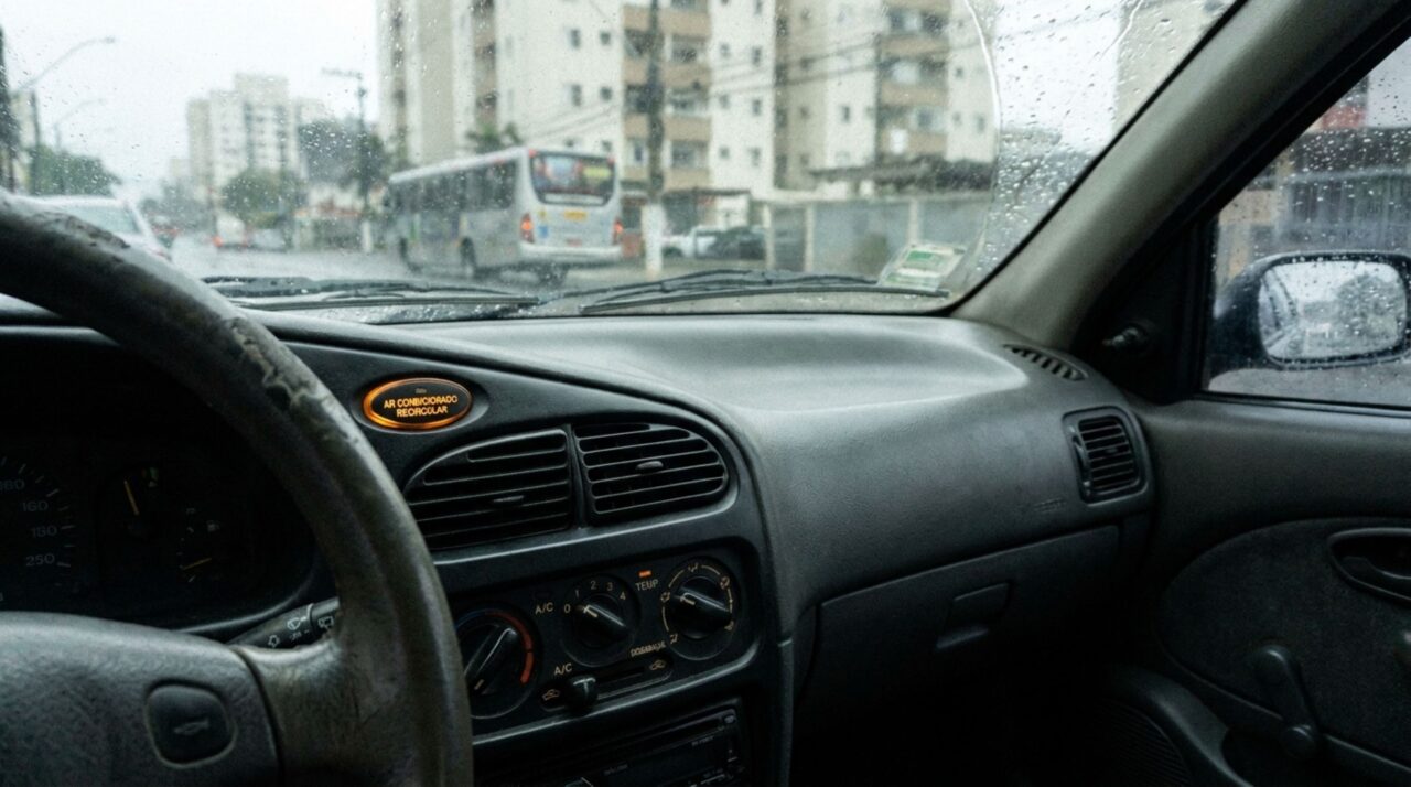Para que serve o botão com o desenho de um carro e uma seta circular no painel e por que apertá-lo na hora errada faz o vidro embaçar mais rápido?