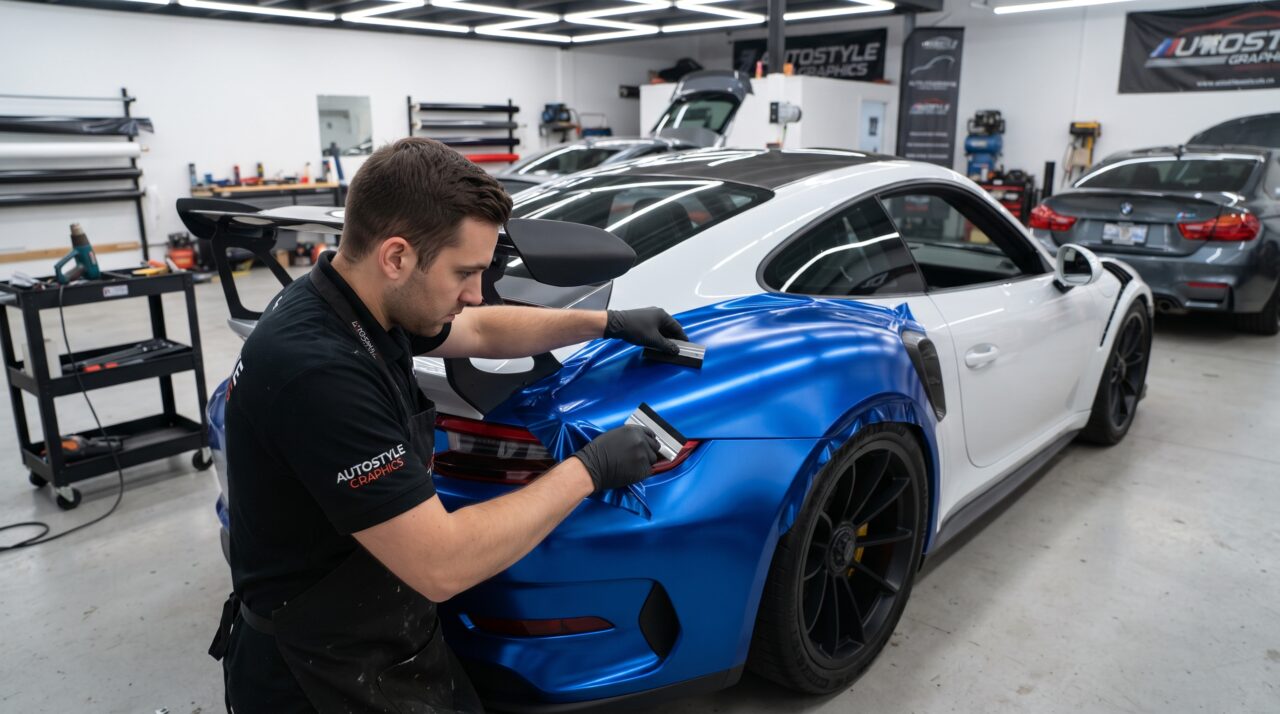 Quanto ganha um especialista em estética automotiva mudando a cor de carros de luxo sem usar uma gota de tinta