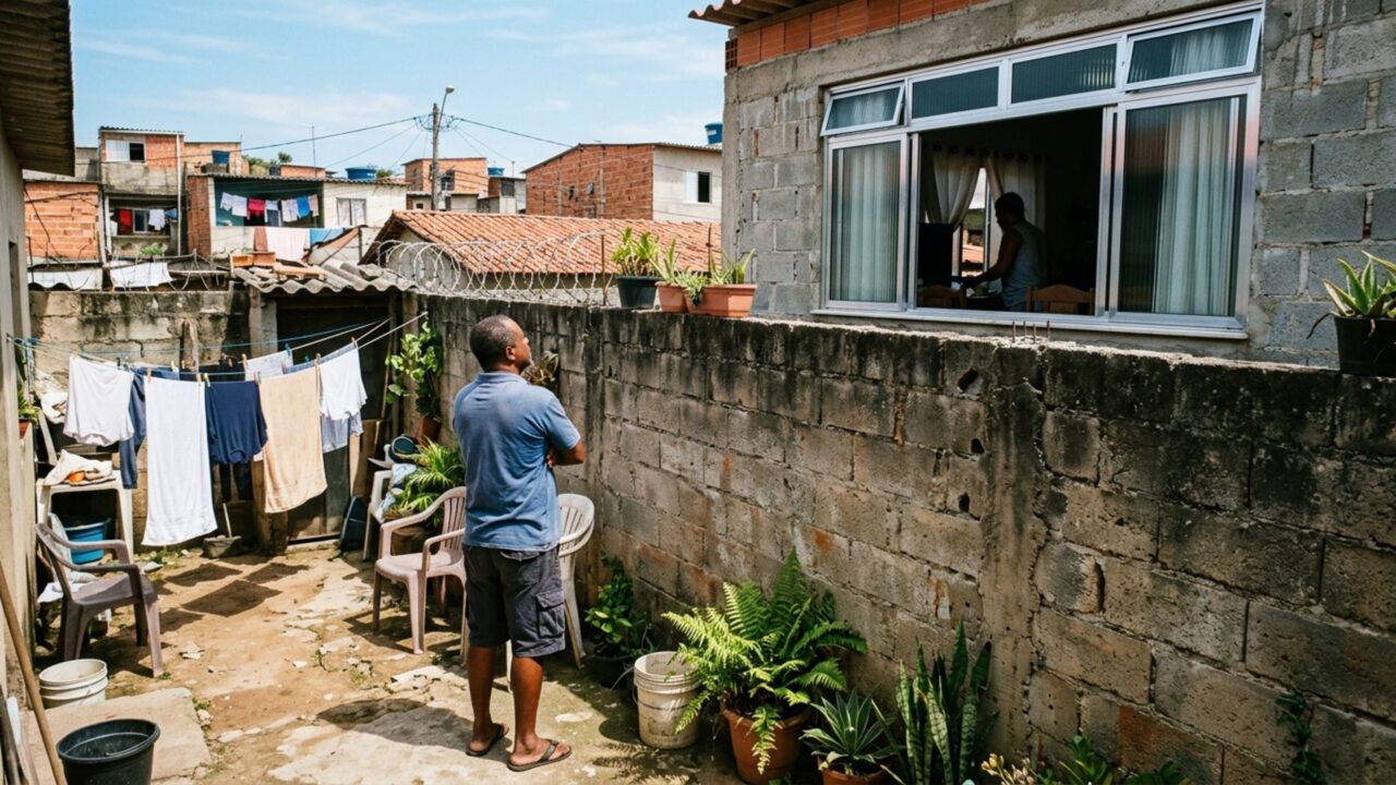 Casal reforma a casa inteira e só depois descobre que a janela nova do quarto ficou aberta diretamente para o quintal do vizinho, que exige mudança na obra