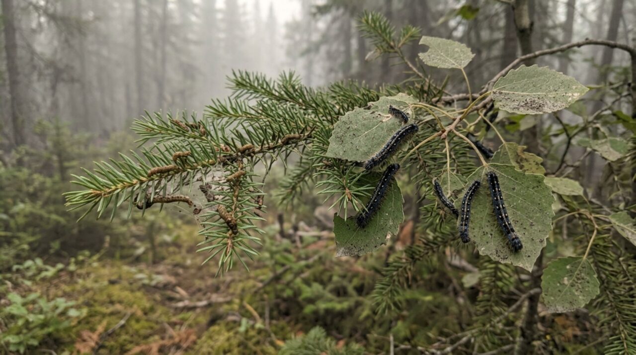 A fumaça passou pela floresta e as mariposas nasceram diferentes após os incêndios extremos do Quebec