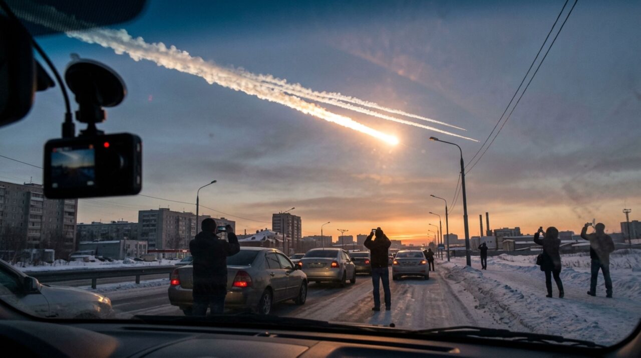 A fragmentação em grande altitude liberou enorme energia antes que pequenos meteoritos alcançassem o solo