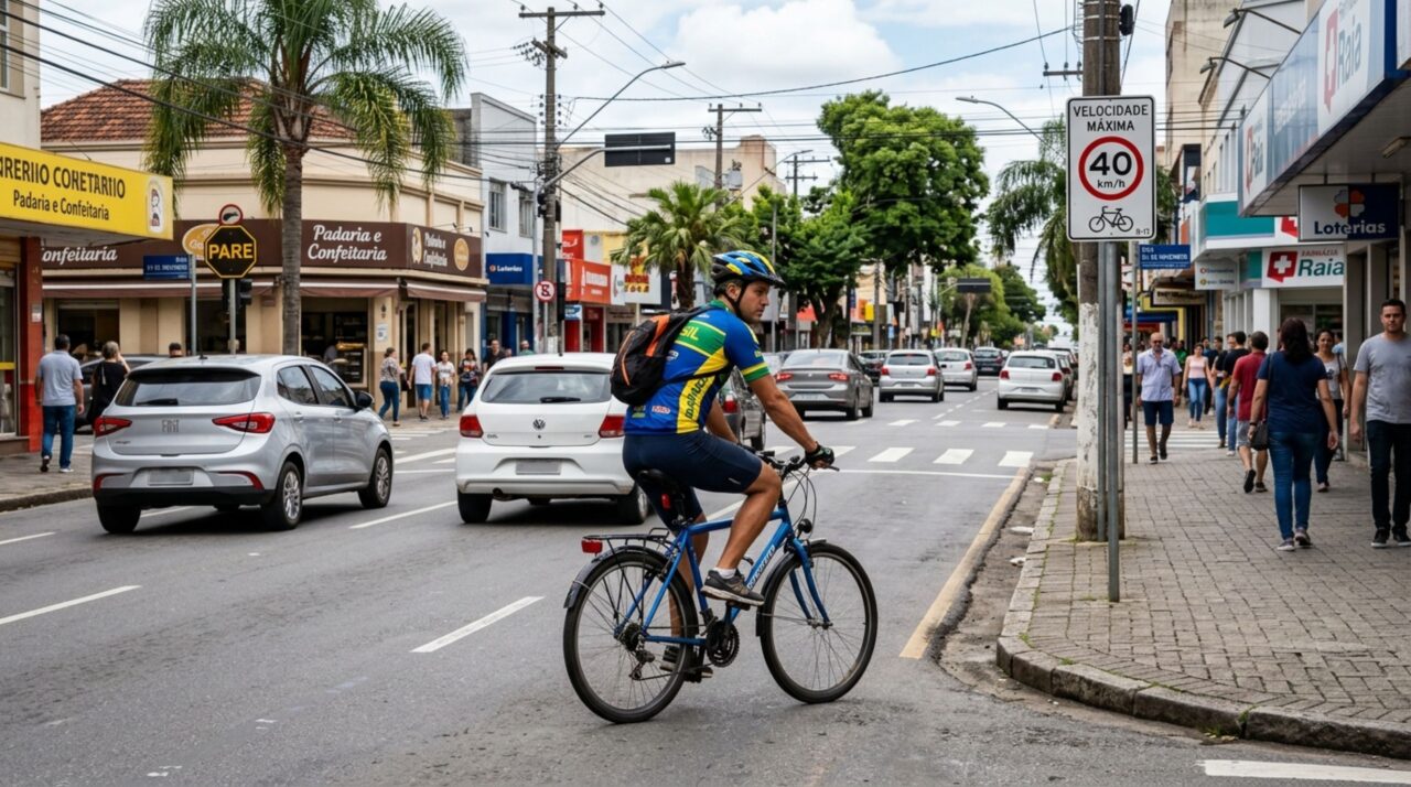 Ciclista achava que era considerado equivalente a pedestres perante o CTB, mas ao ser parado por fiscalização, descobre que bicicletas possuem regras para circulação correta