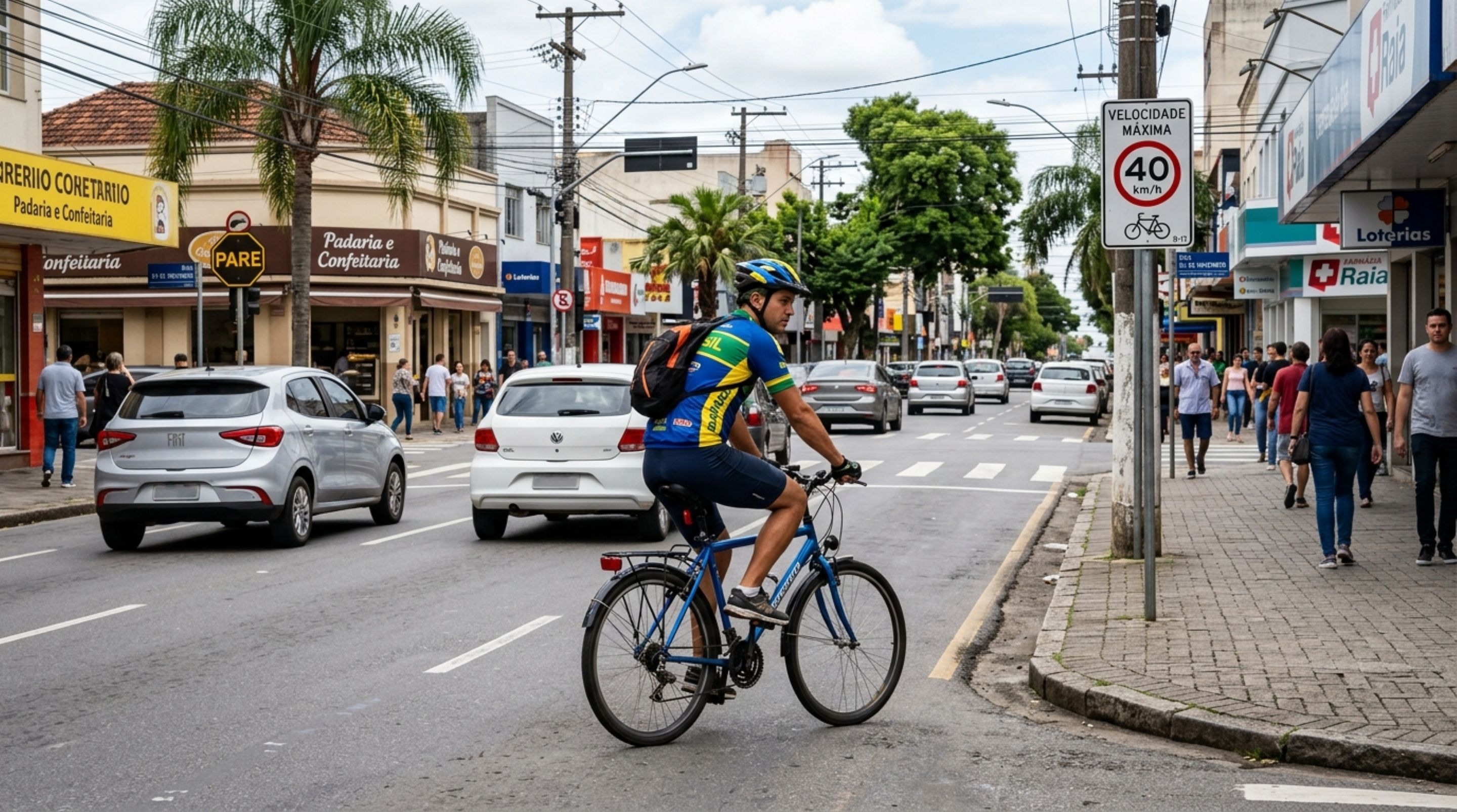 Ciclista achava que era considerado equivalente a pedestres perante o CTB, mas ao ser parado por fiscalização, descobre que bicicletas possuem regras para circulação correta