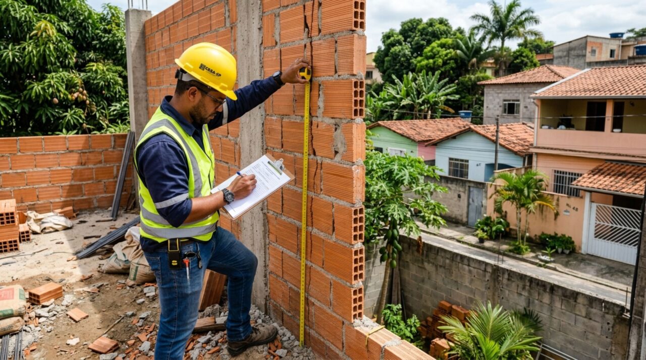 Família viaja por alguns dias e descobre que vizinho aumentou a altura do muro compartilhado sem avisar, ela questiona segurança e responsabilidade pela obra