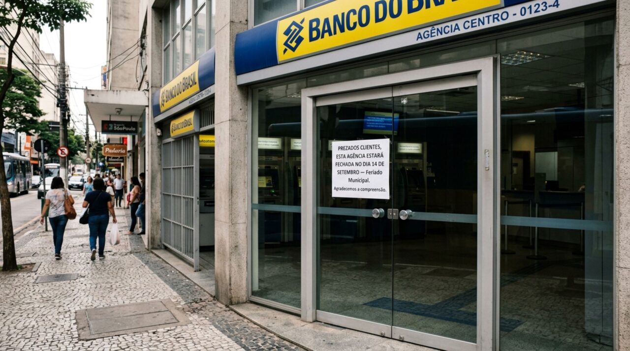 Segunda-feira, bancos estarão fechados