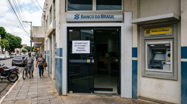 Bancos estarão fechados 6ª feira, dia 02