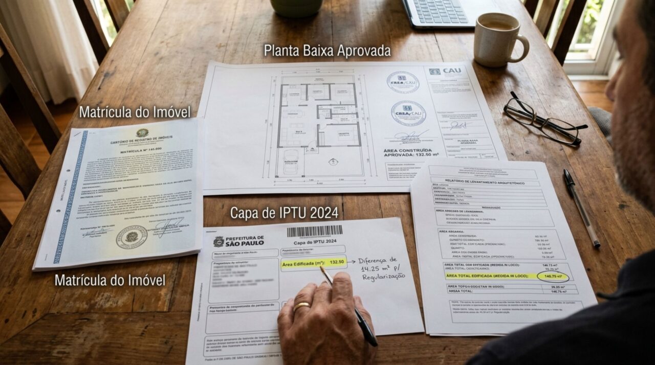 Casal compra casa com escritura em ordem e descobre no financiamento uma diferença na área construída