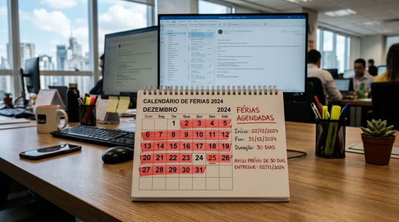 Trabalhadora completa um ano de empresa, espera escolher quando sairá de férias e descobre que quem define o período é a empresa