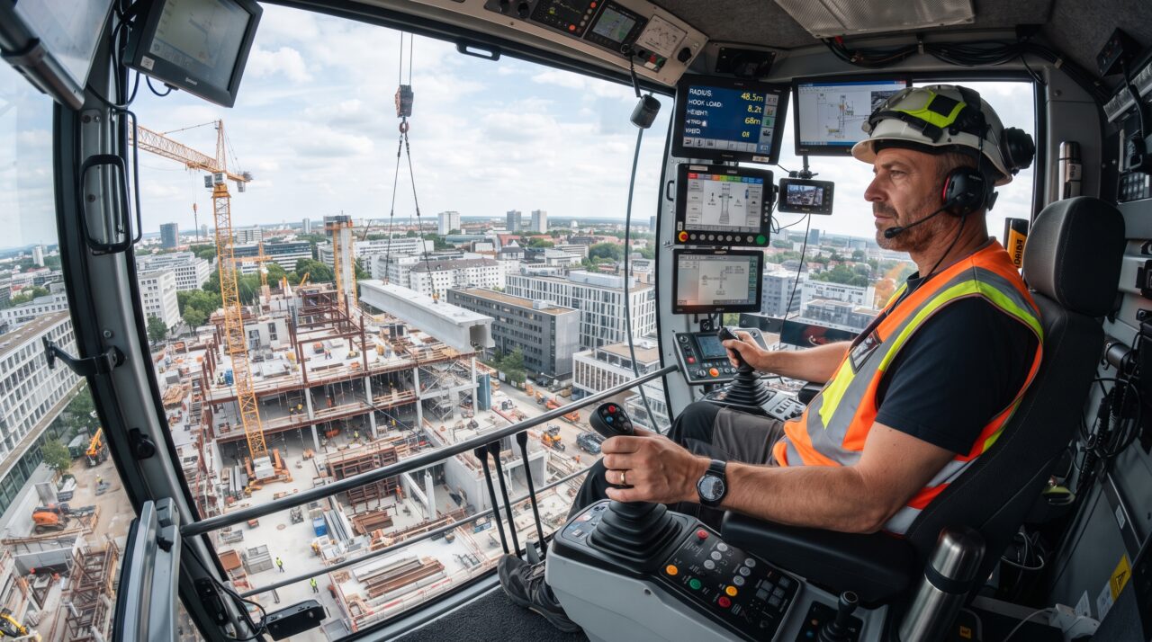 A carreira e os ganhos do operador de guindaste no mercado da construção civil e indústria