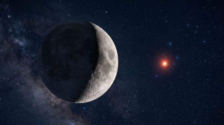 A Lua vai servir de mapa no céu de setembro para encontrar Antares, enquanto Vênus domina o amanhecer e Saturno se aproxima da Lua cheia