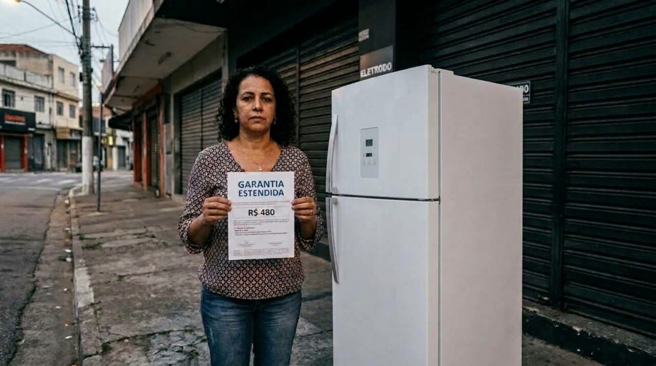 Cliente compra geladeira com garantia estendida de R$ 480, a loja fecha as portas meses depois e ele descobre que a cobertura continua valendo porque quem paga o conserto é a seguradora