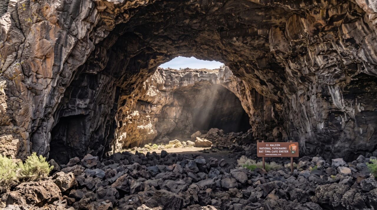 Mais de 400 túneis de lava atravessam uma paisagem vulcânica do Novo México e alguns guardam gelo tão ao sul que parecem desafiar o deserto ao redor