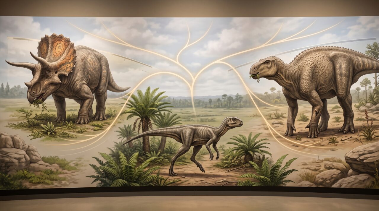 Um osso de perna pequeno e quebrado empurrou para trás a história de um grupo que mais tarde produziria Triceratops e Iguanodon
