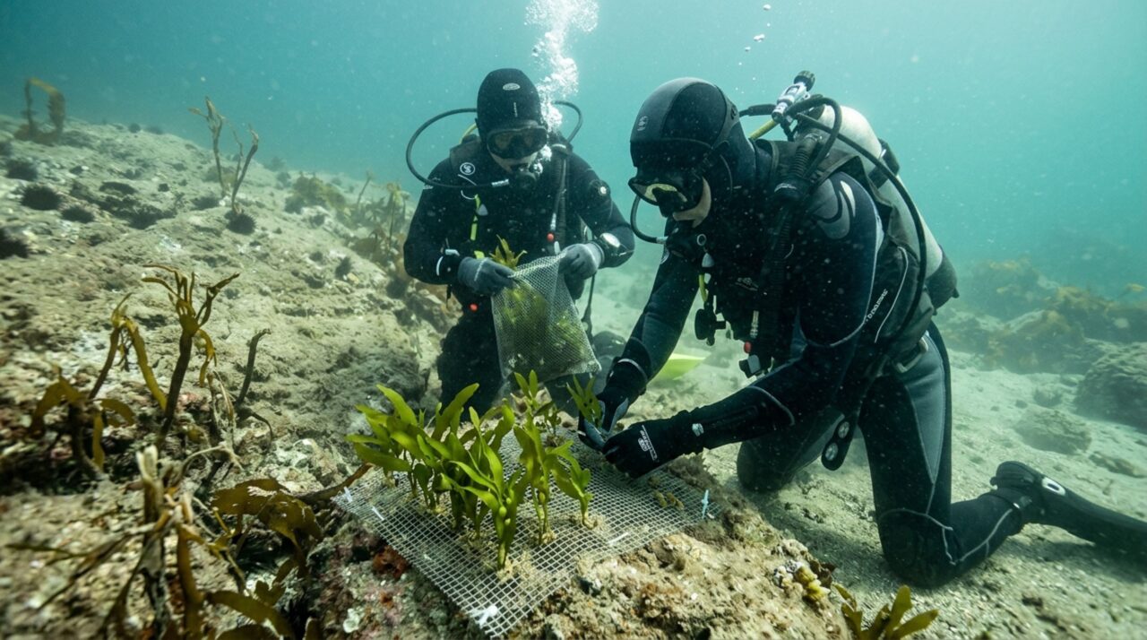 Florestas de kelp estão encolhendo mais rápido do que as ações de recuperação