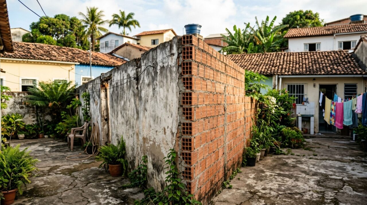 Casal passa fim de semana fora e encontra muro divisório dois metros mais alto, vizinho exige metade da despesa, já que garantiu a privacidade de ambos os terrenos