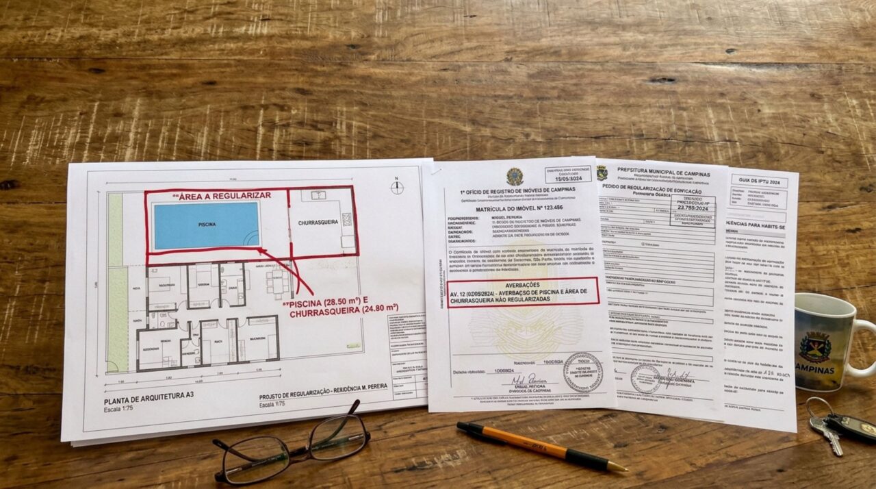 Família compra imóvel com piscina e área gourmet prontas e, ao vender, descobre que as ampliações nunca foram regularizadas
